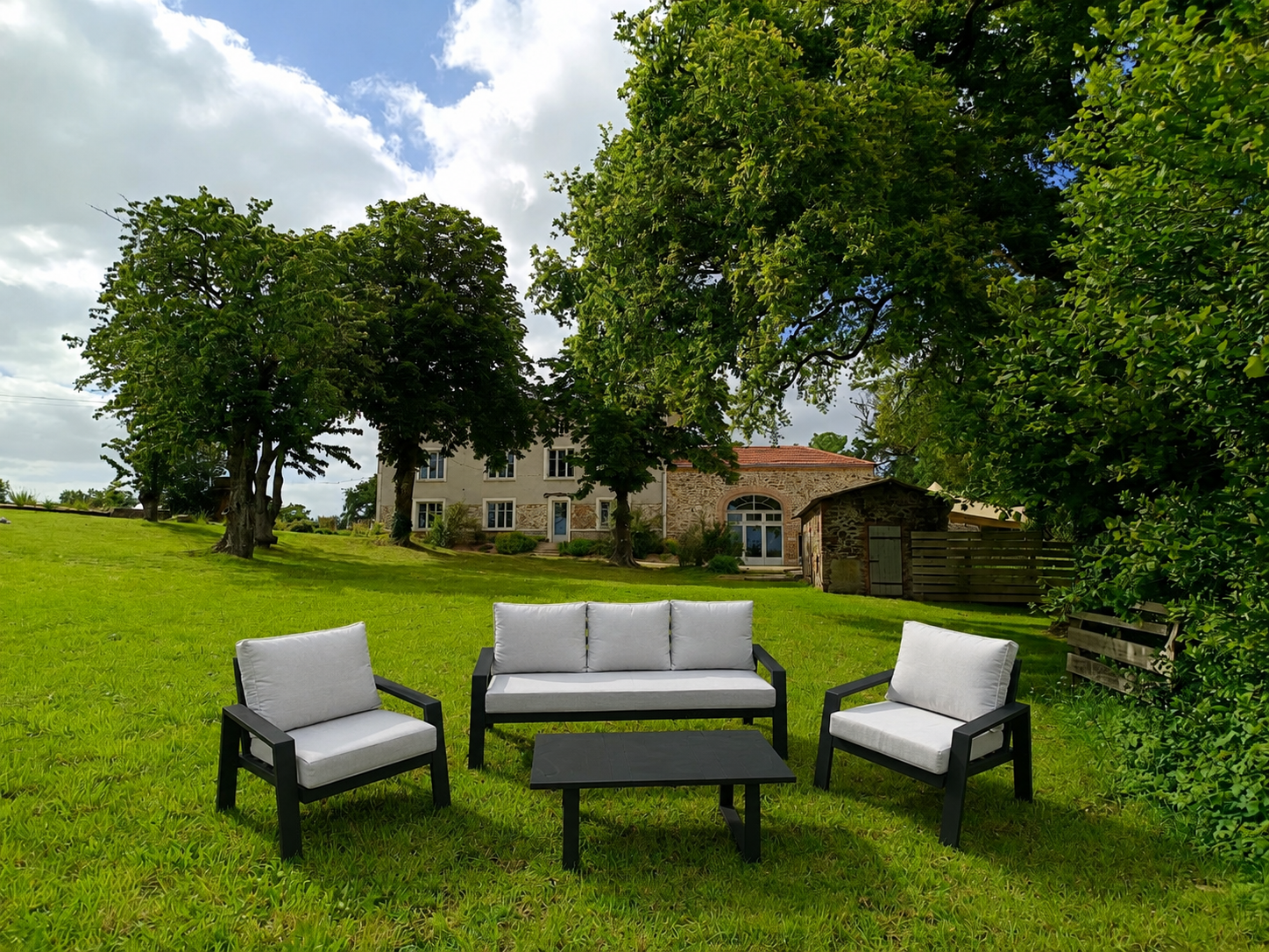 Salon de jardin graphite
