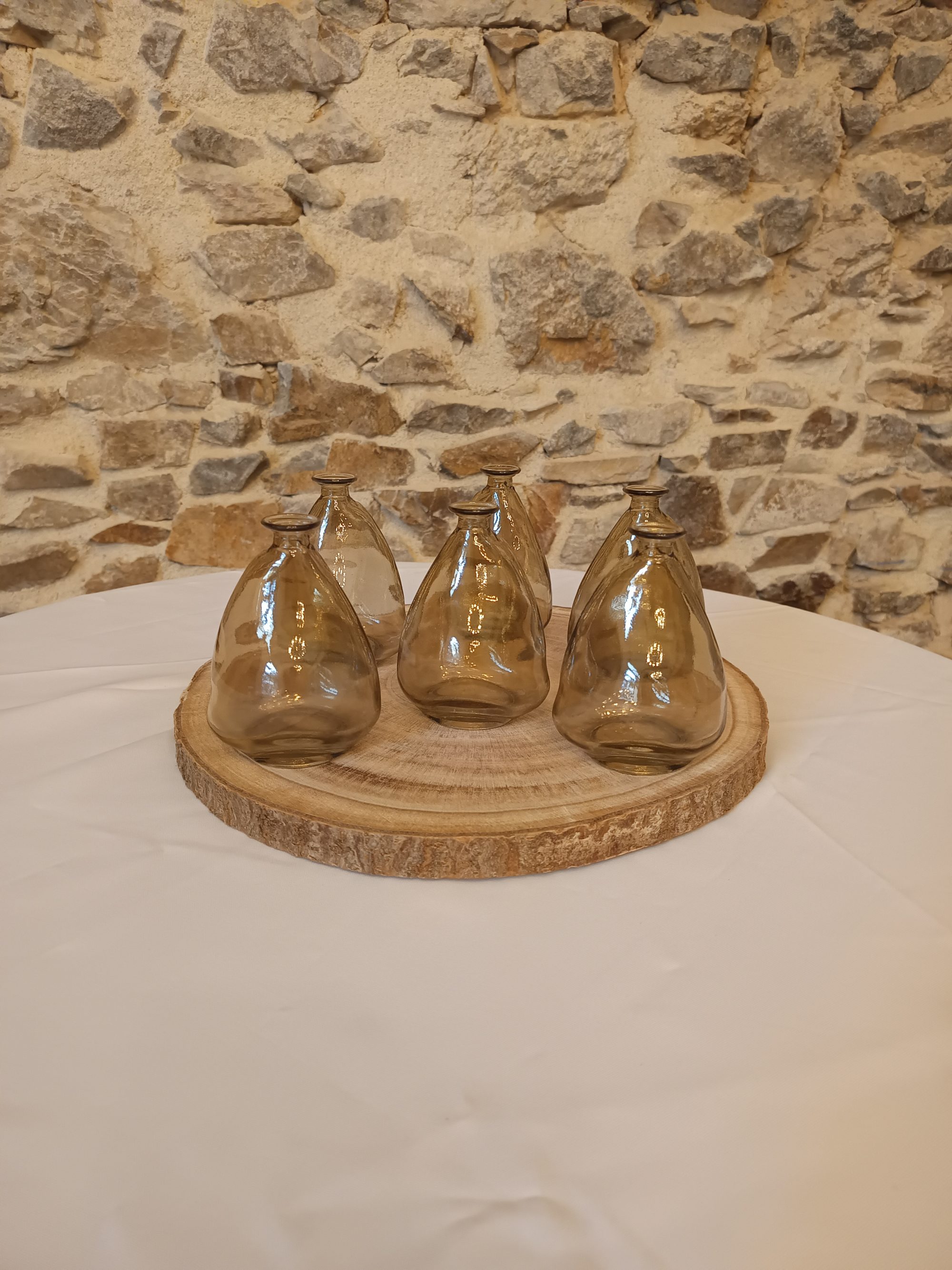 6 vases pour table de réception