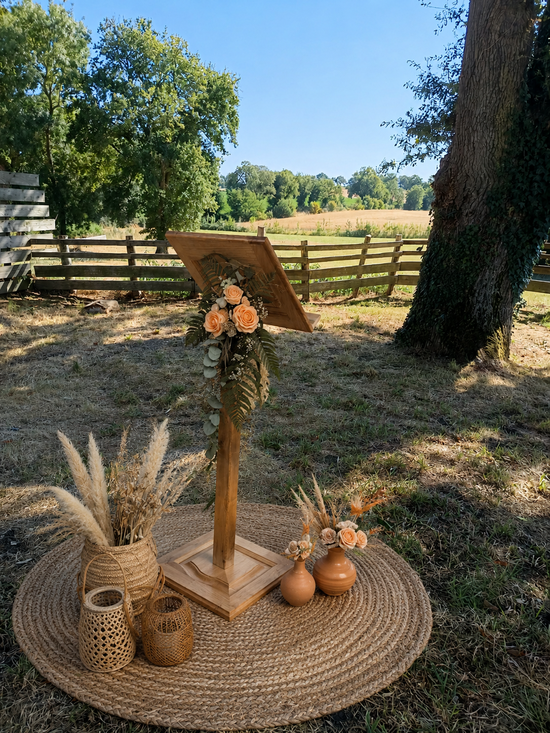 Pupitre pour cérémonie de mariage